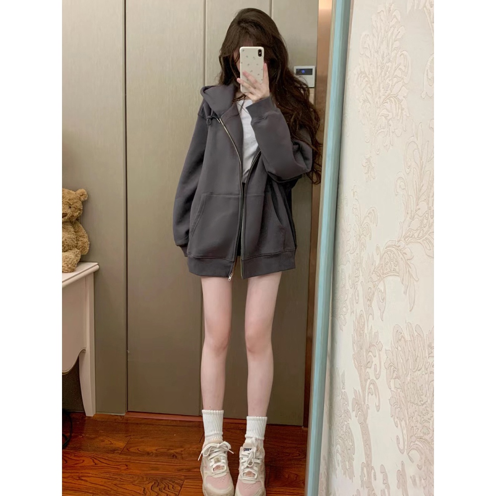 Áo Khoác Hoodie - Áo khoác mùa đông , Phong cách Hàn Quốc áo thun học sinh,sinh viên dài tay đơn giản - gin62.store
