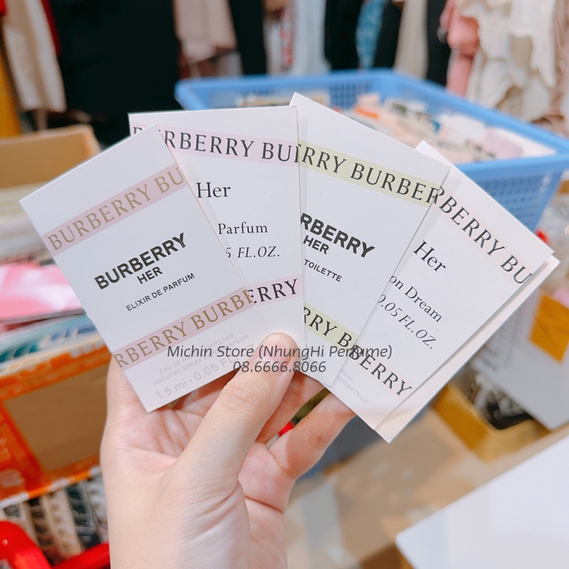 Mẫu thử Vial nước hoa Bbr Her đủ mùi thơm baby