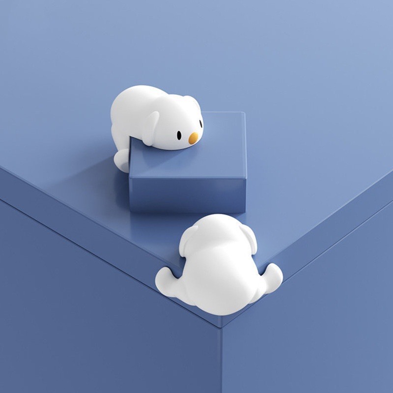 Chặn góc bàn, góc tủ hình cún con silicon cao cấp an toàn cho bé