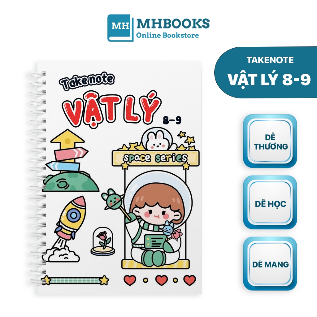 Sổ Tay Takenote Vật Lý THCS Thiết Kế Bắt Mắt Mới Nhất 2023