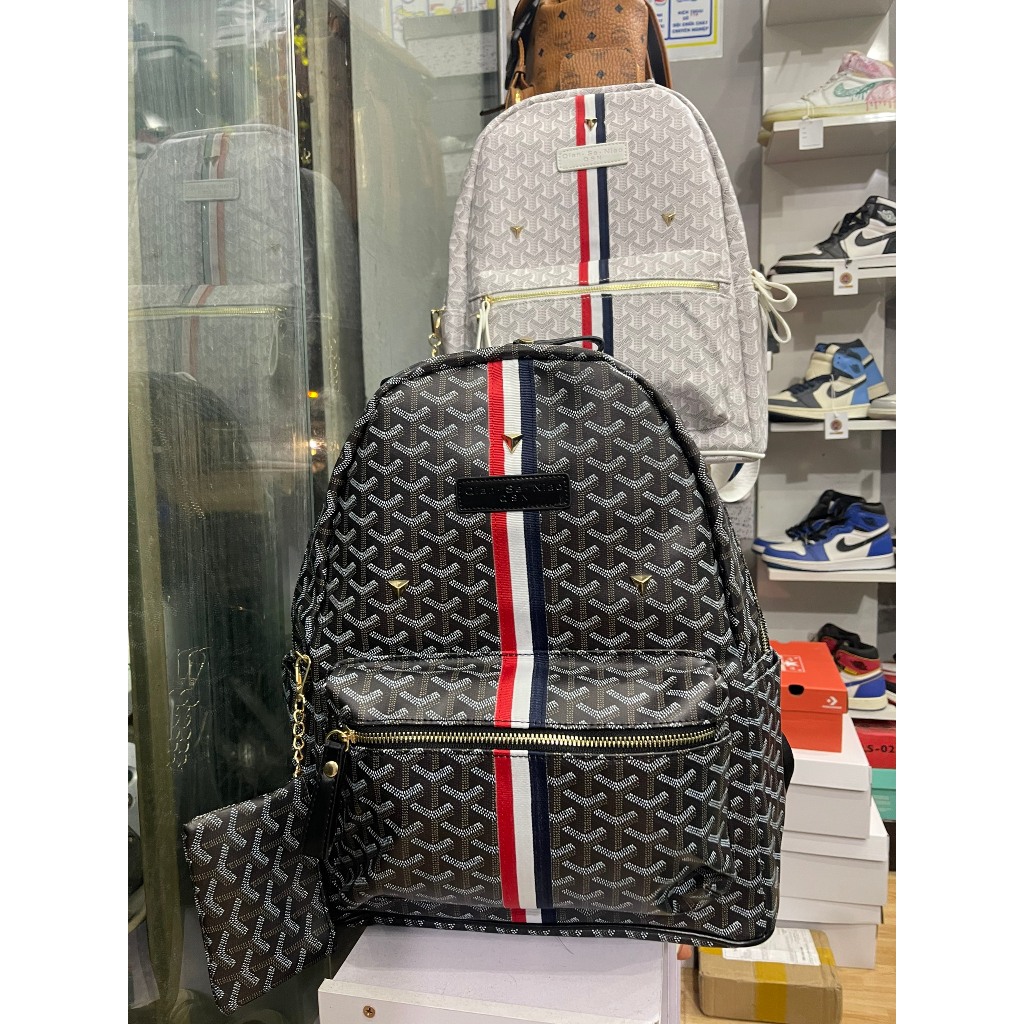 Balo thời trang Edmond Masion ss2 full phụ kiện tặng kèm ví da balo vạch thom