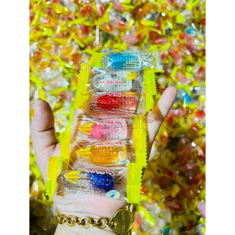 Kẹo dẻo bắp có nhân mix vị 500G