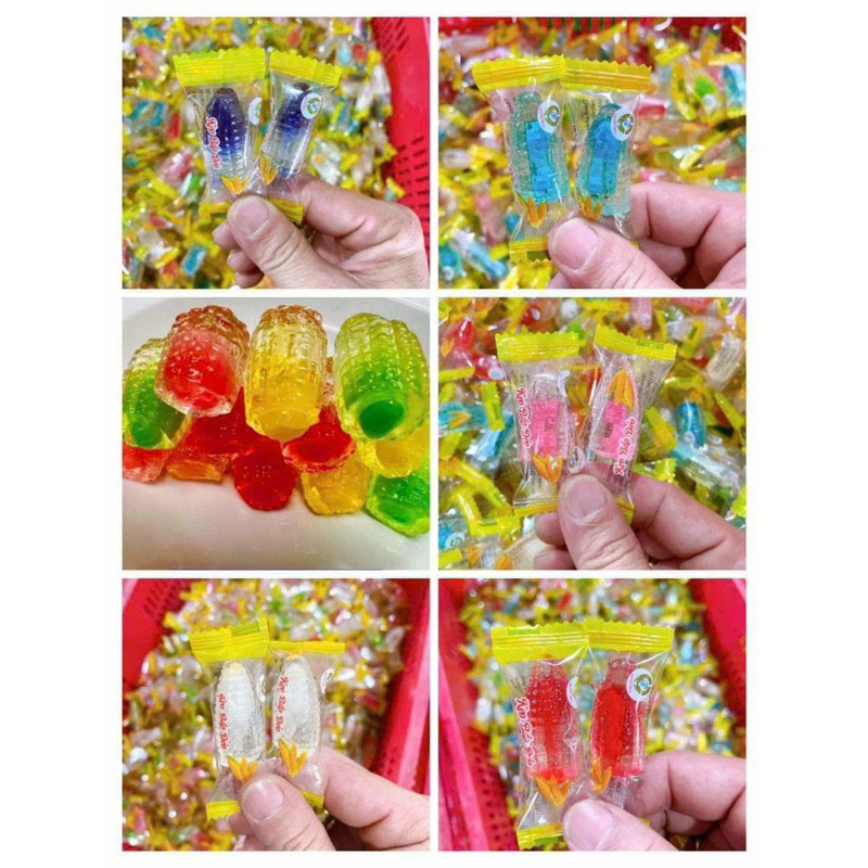 Kẹo dẻo bắp có nhân mix vị 500G
