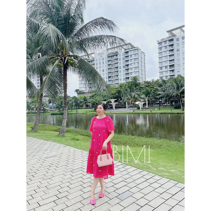 ĐẦM TƠ THÊU HOA TAY RAPLAN - BIMI