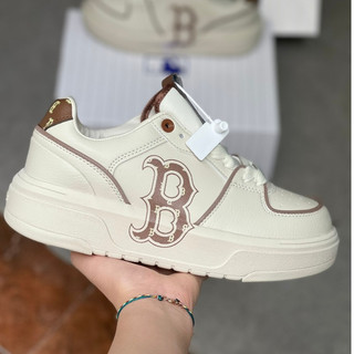 Giày MLB CkunKy Monogram White Brown Lai Au Sc  Full Box