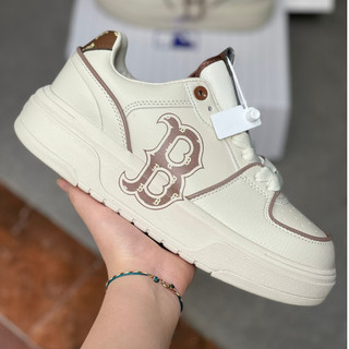 Giày MLB CkunKy Monogram White Brown Lai Au Sc  Full Box