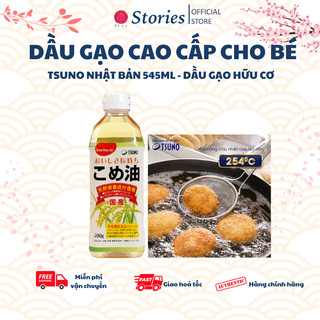 Dầu gạo cao cấp Tsuno Nhật Bản cho bé, Dầu gạo hữu cơ Tsuno chuyên chiên xào cho bé ăn dặm, quốc sản Nhật