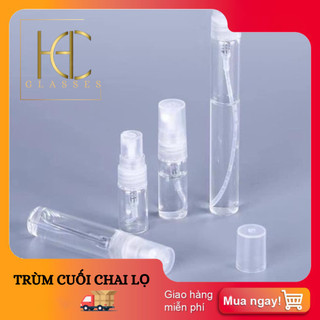  Chai chiết thủy tinh có nắp, xịt phun sương  10ml - 5ml - 3ml - 2ml