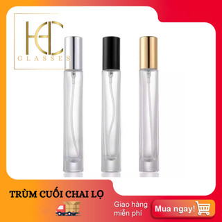 ⚡Tổng Xưởng Chai Chiết⚡ Chai chiết nước hoa thủy tinh tròn 10ml loại cao cấp, vỏ dày dạng phun sương