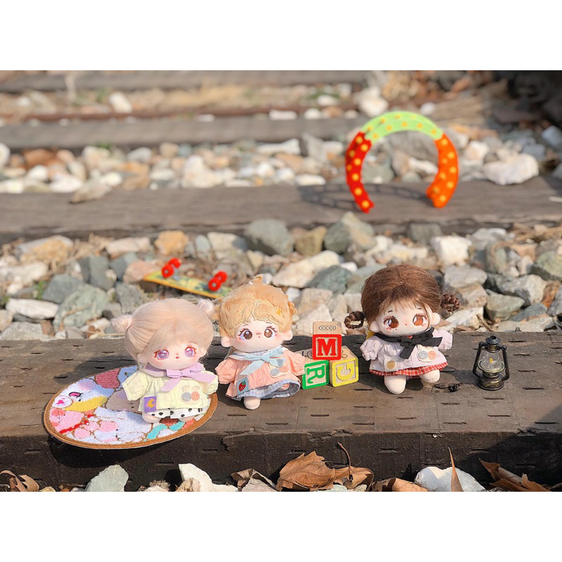 Set Thỏ xuân cho doll 10cm