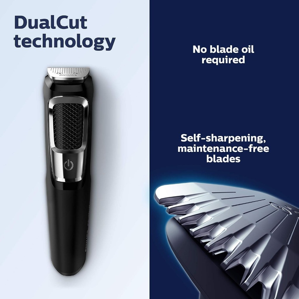 Tông đơ cắt tóc, Máy cạo râu Philips Norelco MG3750/60 Multigroom 3000, 13 loại đầu tông đơ