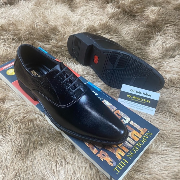 Giày da nam công sở da bò nguyên tấm bảo hành 1 năm HQ0160