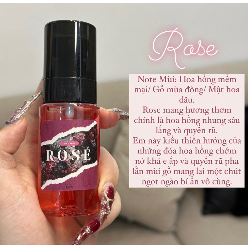 ‼️MẪU MỚI BODY MIST 60ML Độ lưu hương 2-4 tiếng