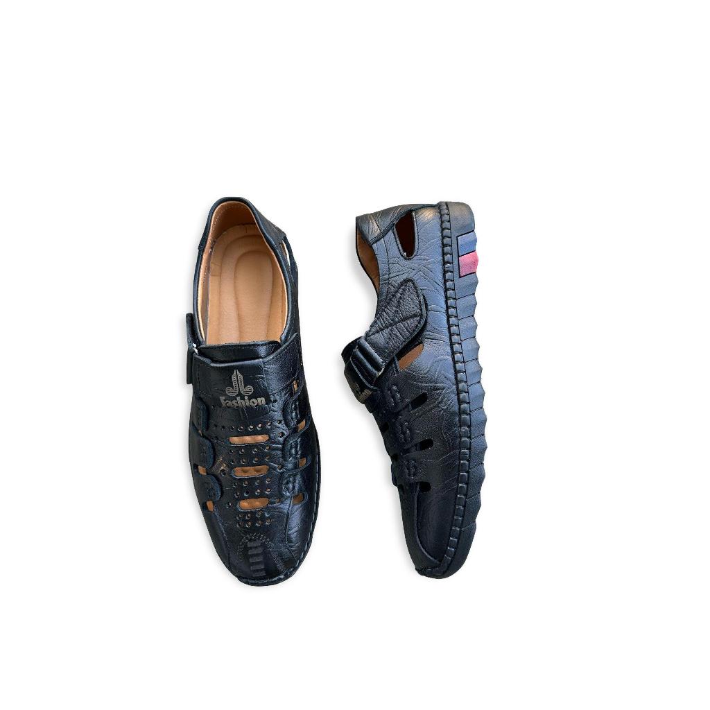 Giày Rọ Nam Da Bò GL25, Tặng miễn phí dây lưng