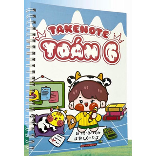 Sổ tay lò xo Takenote Toán 6 khổ A5