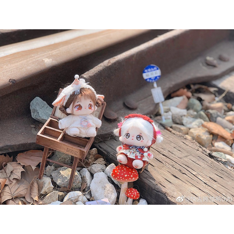 Set Thỏ xuân cho doll 10cm