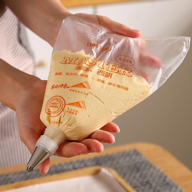 Túi Bắt Kem Nilon Sần Master Set 100c)  3 Size Dùng Trang Trí Bánh Kem