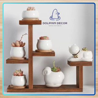Giá để chậu cây mini bàn làm việc,bàn học bằng gỗ thông cao cấp