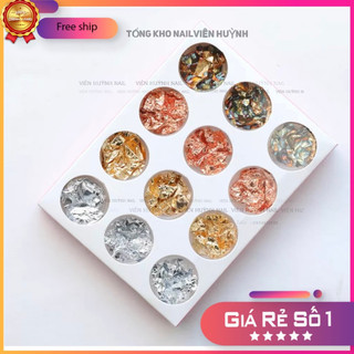 Set giấy nhún vàng bạc - set 12 hũ 4 màu