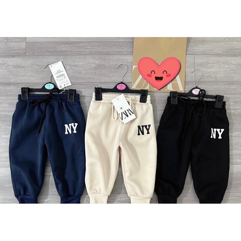 SÉT 3 QUẦN NỈ BÔNG N.Y CHO BÉ