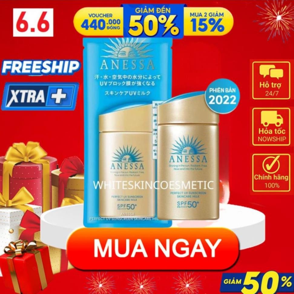 Kem chống nắng Anessa Perfect UV Sunscreen Skincare Milk 60ml nhật bản