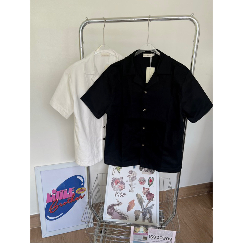 Sơmi tay ngắn kaki cotton by LITTLEBROTHER form rộng