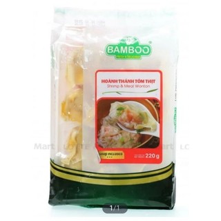 Hoành thánh tôm thịt bamboo 220g
