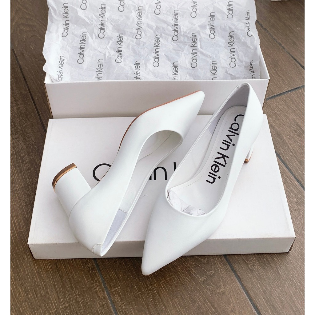 Giày Da Cao Gót Mũi Nhọn Phong Cách Thời Trang