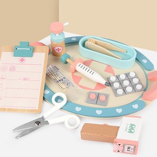 Bộ đồ chơi bác sĩ bằng gỗ cho bé toystore FUDAER khay đồ y tế cao cấp cho bé