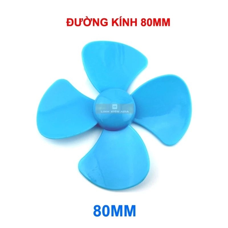 Cánh quạt 4 cánh 60mm 80mm lỗ 1.95mm