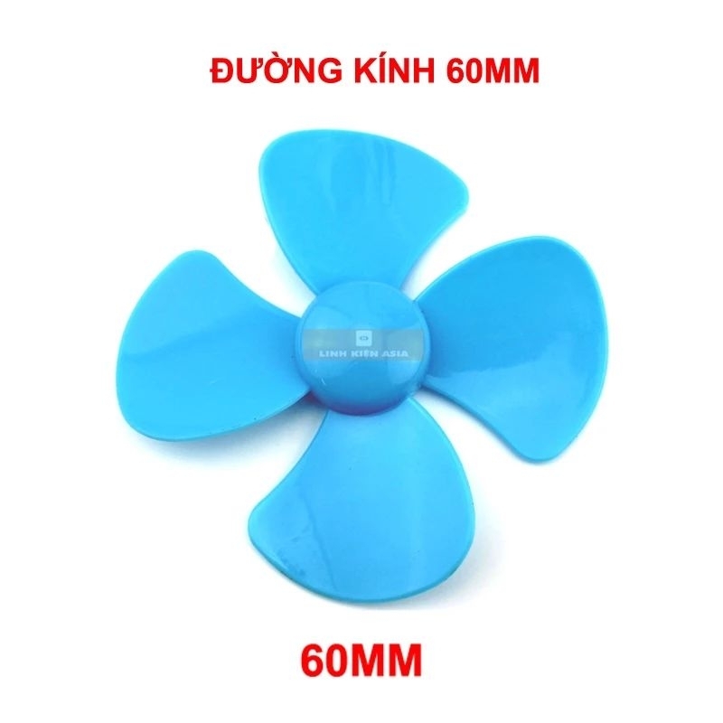Cánh quạt 4 cánh 60mm 80mm lỗ 1.95mm