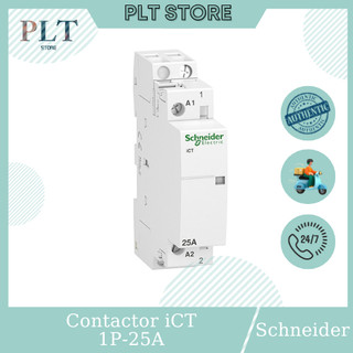 Khởi động từ, contactor schneider acti9 ict 1no a9c20731 1p 25a điện áp cuộn dây 230/240vac 50hz