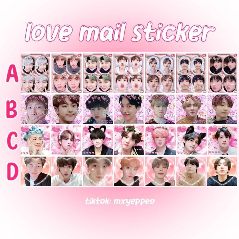 Box mix sticker niêm phong BTS