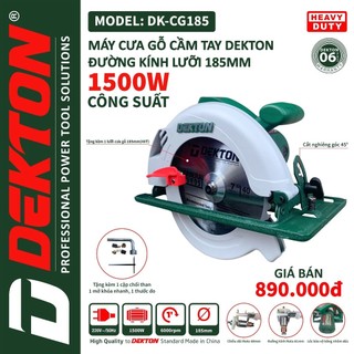 Máy cưa gỗ dekton dk-185 tặng kèm lưỡi cưa gỗ