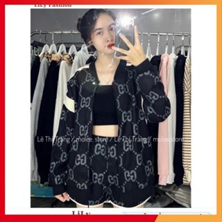 Áo khoác bomber họa tiết G.c phối vạch vai cực chất, áo khoác nỉ nam nữ dày dặn cực ấm cho mùa thu đông