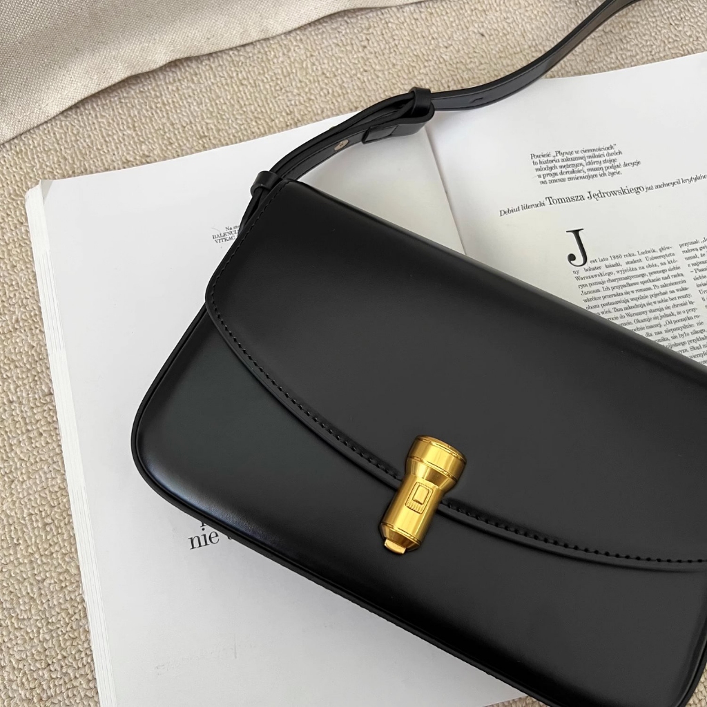 Túi baguette vuông da thật khoá đồng - VENUS