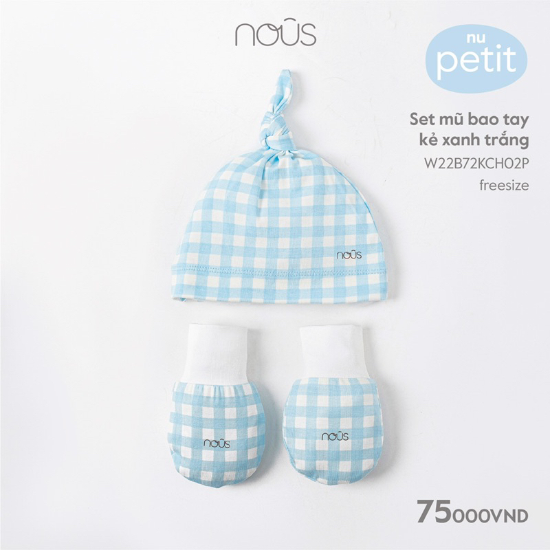 Nous set mũ và bao tay các màu