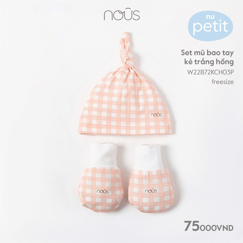 Nous set mũ và bao tay các màu