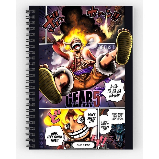 Sổ vẽ chì sổ phác thảo in hình bìa anime one piece  luffy gear 5 ace zozo râu trăng chopper trafalgar law....