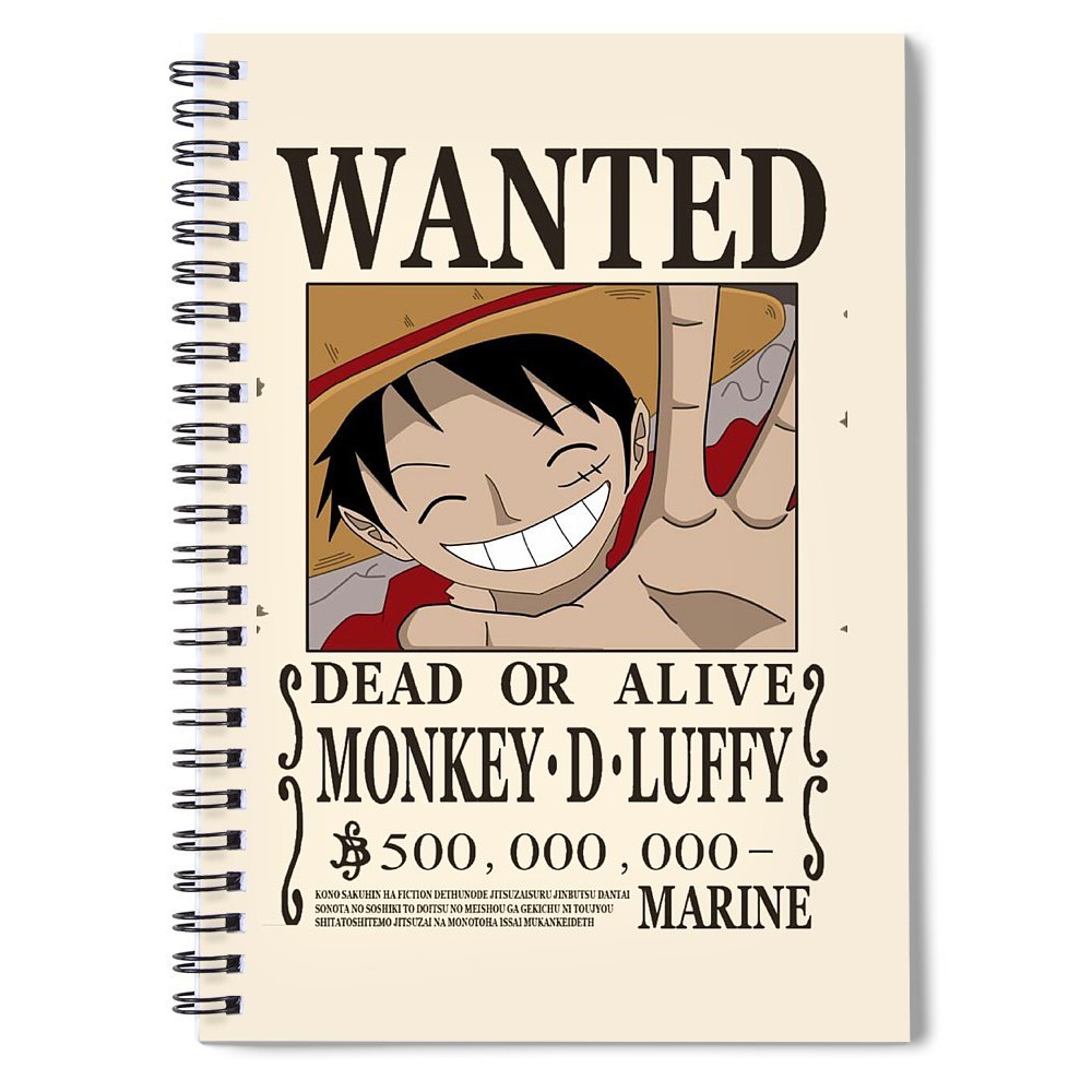 Sổ vẽ chì sổ phác thảo in hình bìa anime one piece  luffy gear 5 ace zozo râu trăng chopper trafalgar law....