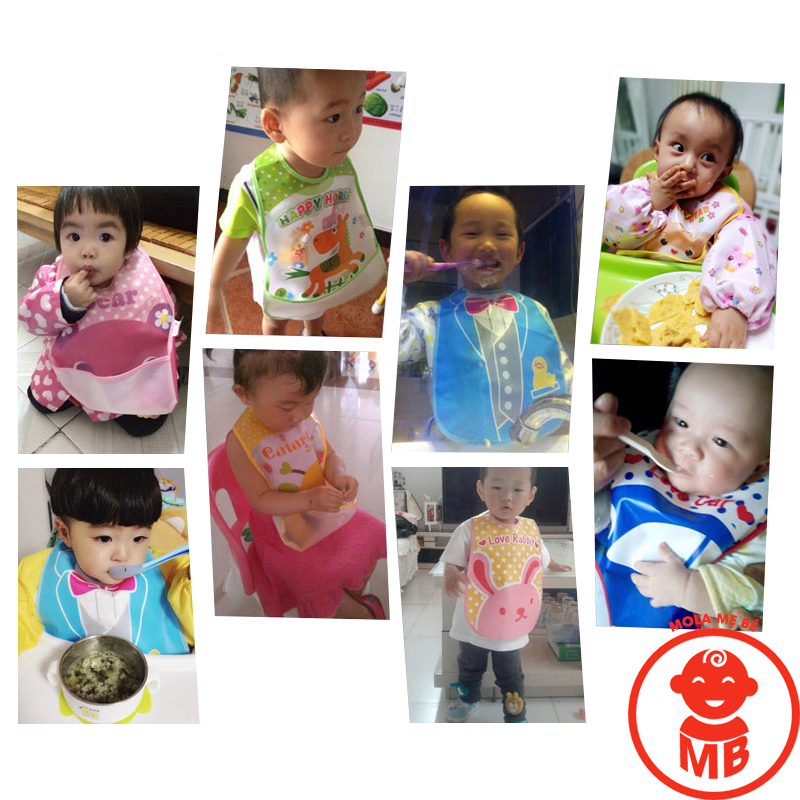 Yếm ăn dặm CÓ MÁNG cho bé