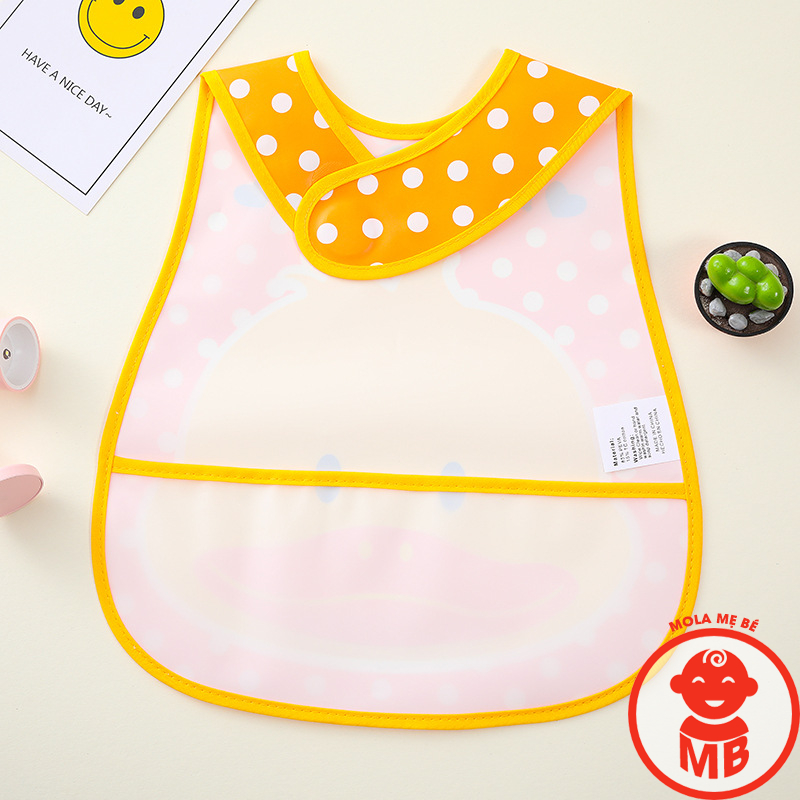 Yếm ăn dặm CÓ MÁNG cho bé