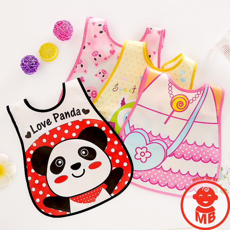 Yếm ăn dặm CÓ MÁNG cho bé