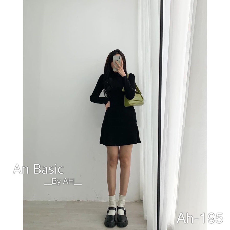 Váy body dáng chữ A chất nỉ nhung - 247store.vn - VaychuAlentam1011_P5K7