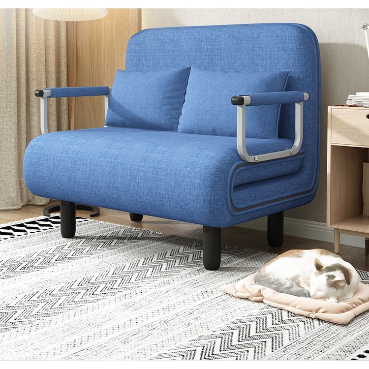 Sofa giường gấp gọn Hp66, giường thông minh gấp gọn có khóa kéo dễ dàng làm sạch, ghế sofa giường tiết kiệm diện tích