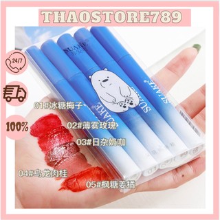 Set son, son, bộ son 5 cây sasuke gấu xanh