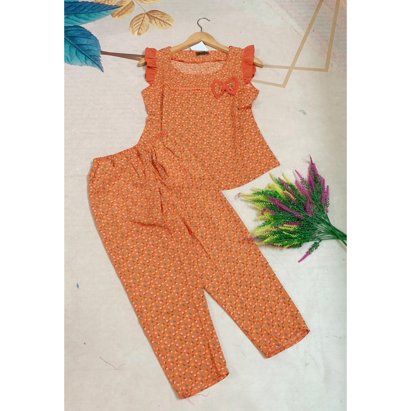 ⚡️Size 43-58 kg⚡️ Đồ bộ nữ quần 9 tấc vải mango cao cấp mềm, mịn, mặc mát hợp thời trang .