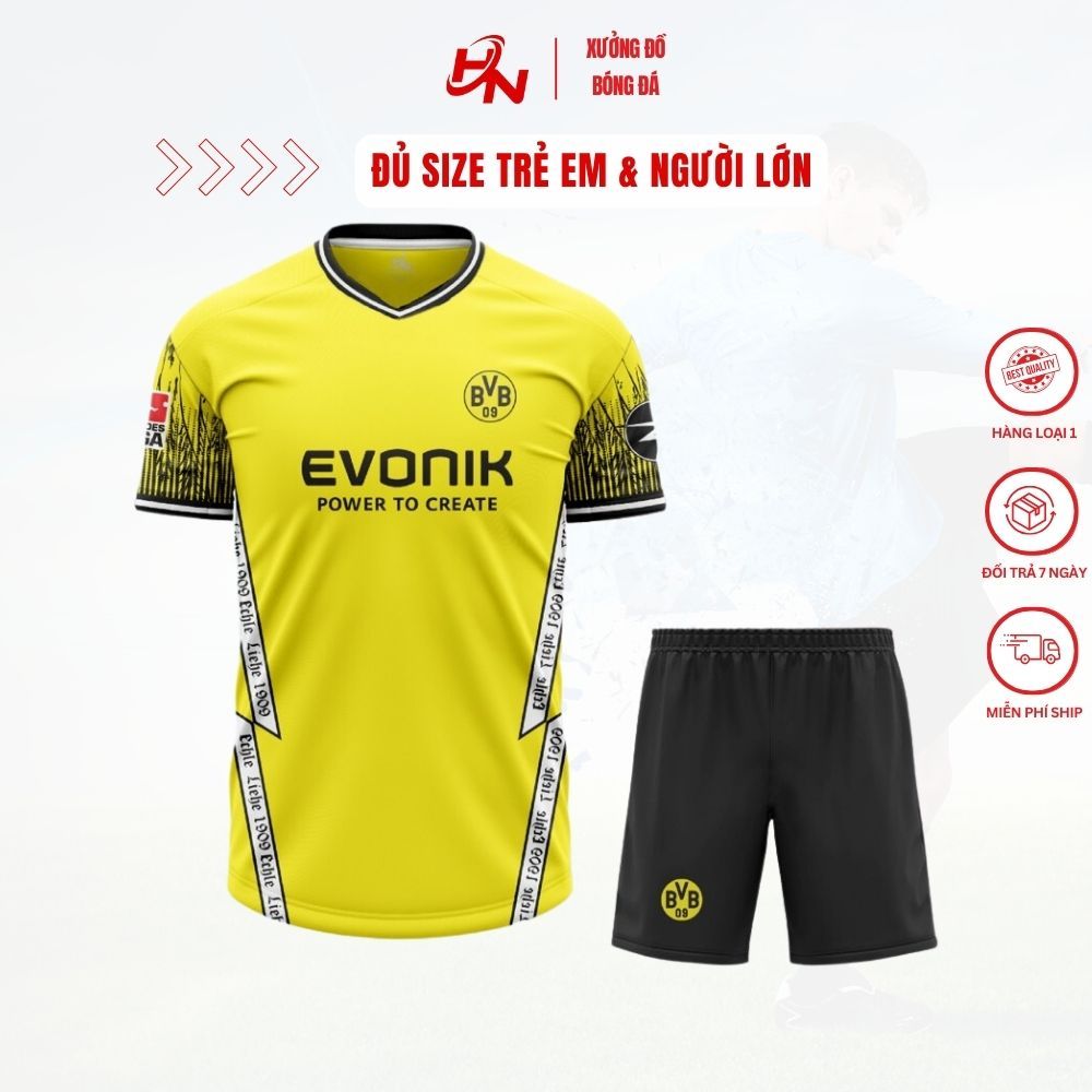 Bộ Quần Áo Bóng Đá Thể Thao Trẻ Em & Người Lớn CLB Borussia Dortmund 2023 - Đồ Thể Thao Giá Rẻ | HN Sport