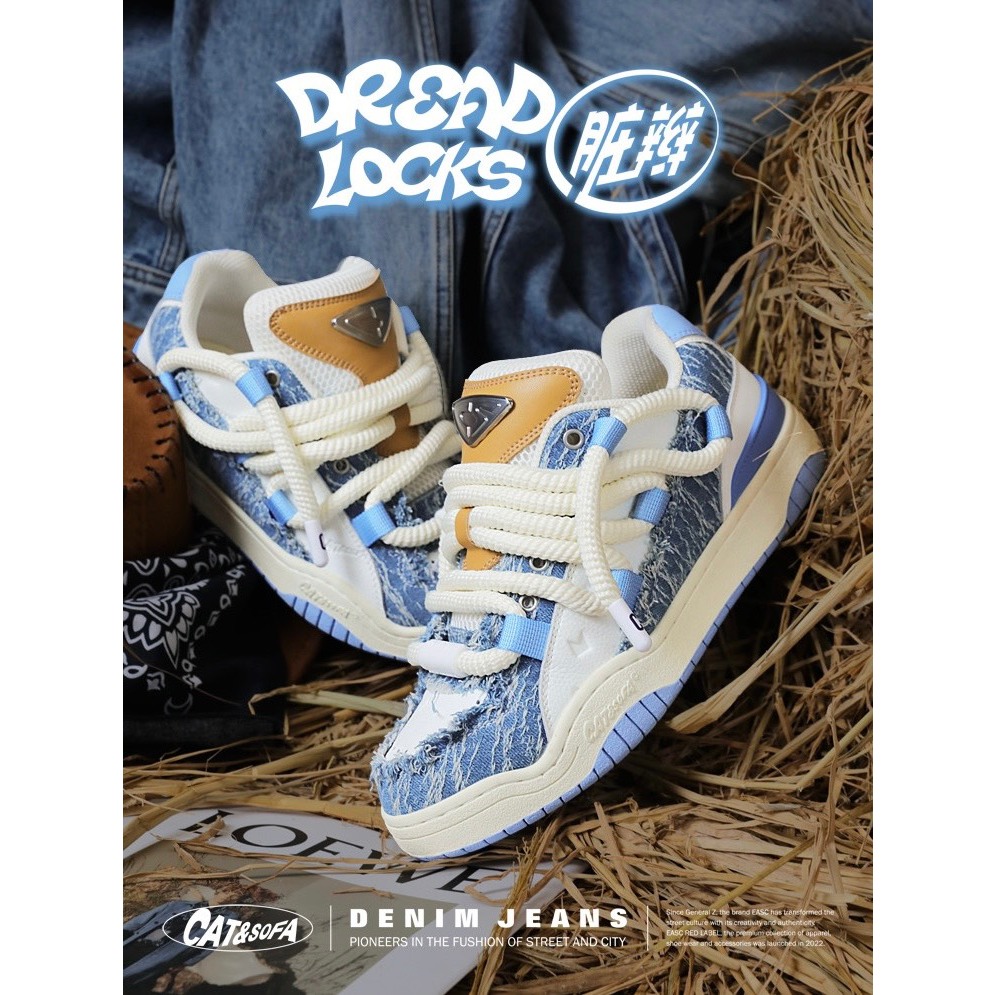 Giày chính hãng Cat&Sofa " Denim Jeans " 2 màu cho nam nữ cực chất
