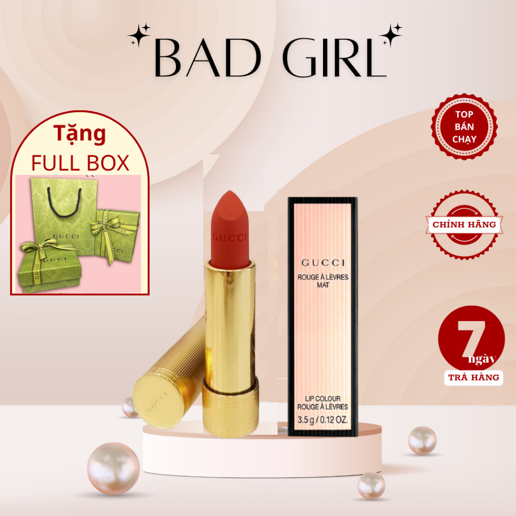 Son Gucci Rouge À Lèvres Matte Lips chính hãng cao cấp BadGirl